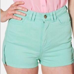 American Apparel High Waisted Shorts